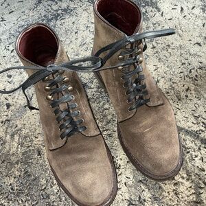 ALLEN EDMONDS HIGGINS MILL WEATHERPROOF BOOT (#5062) IN LODEN SUEDE SIZE 8.5 D